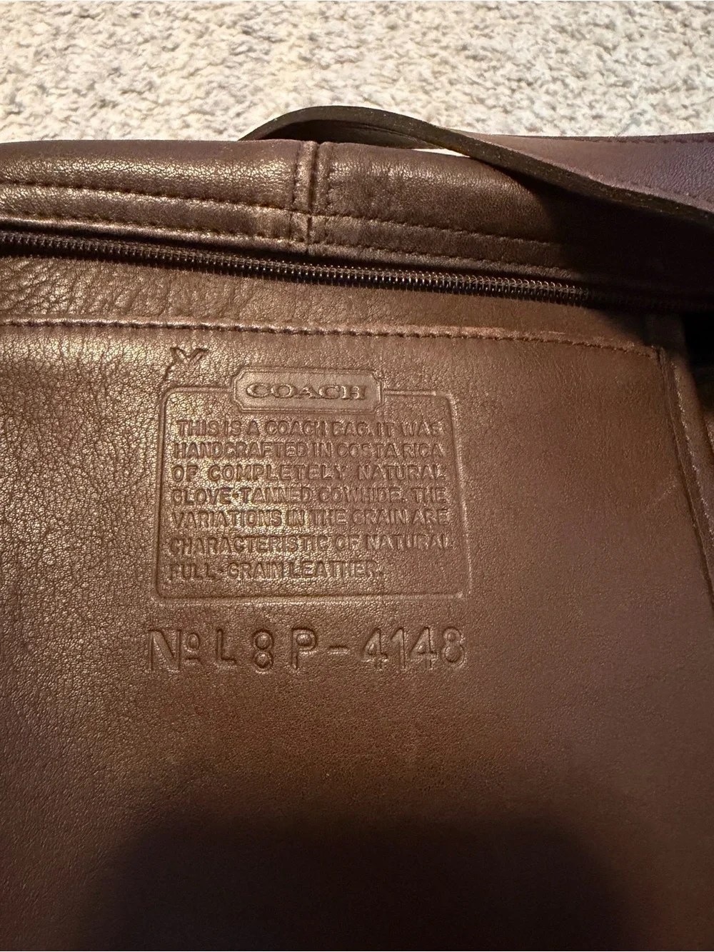 Vintage Coach Soho 4148 Leather Mini Bucket Bag - Brown